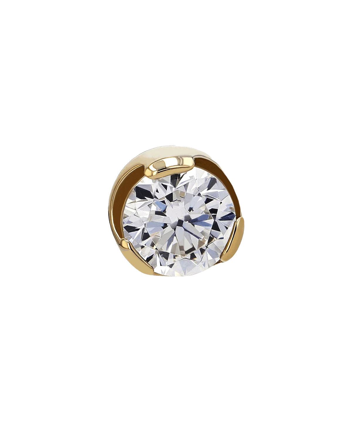 Threaded Titanium Prong Set Gem