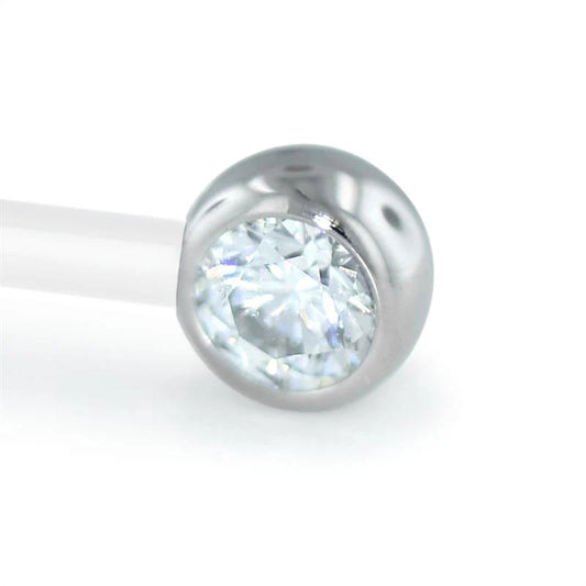 Titanium Side Facing Bezel Gem
