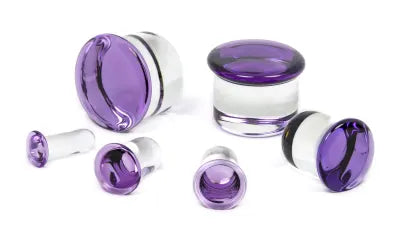 Single Flare Glass Plugs
