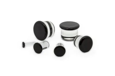 Single Flare Glass Plugs