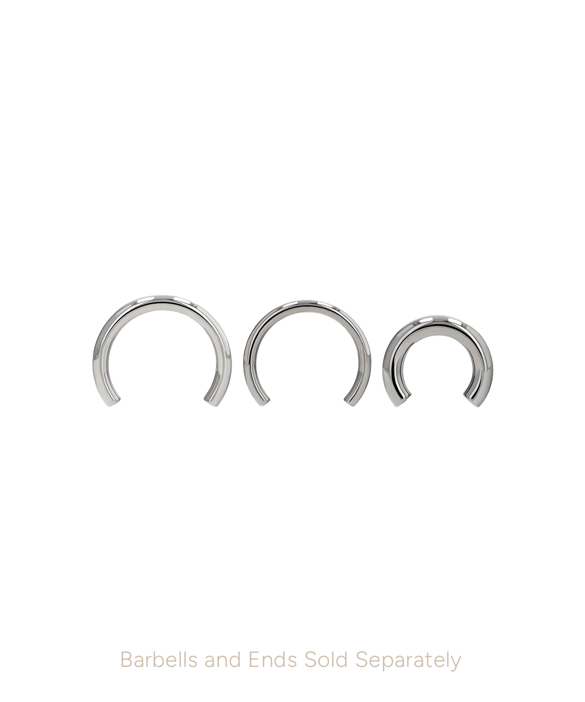 Titanium threaded circular barbell