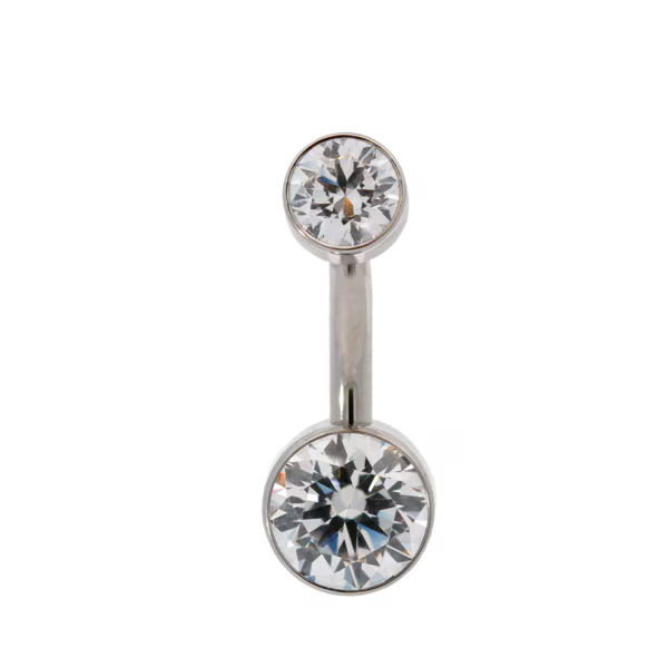 Titanium Double Bezel Gem Curve
