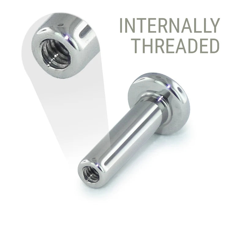 16g THREADED Flatback Post
