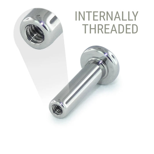 16g THREADED Flatback Post