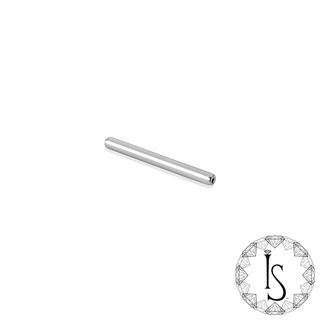 Titanium threadless barbell