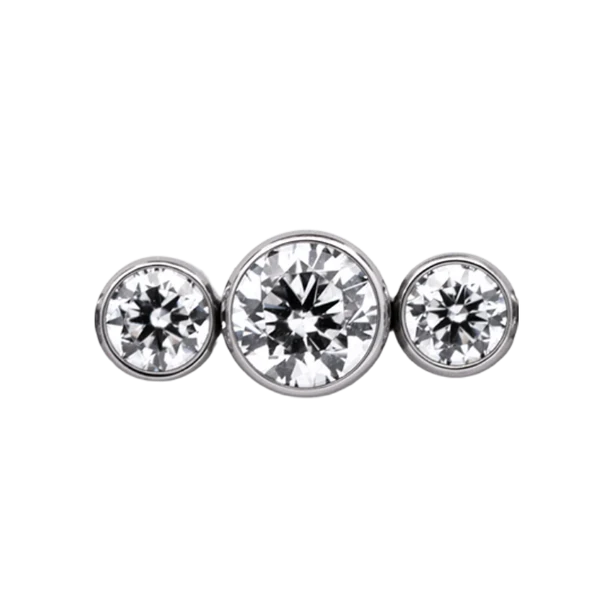 3 gem straight cluster